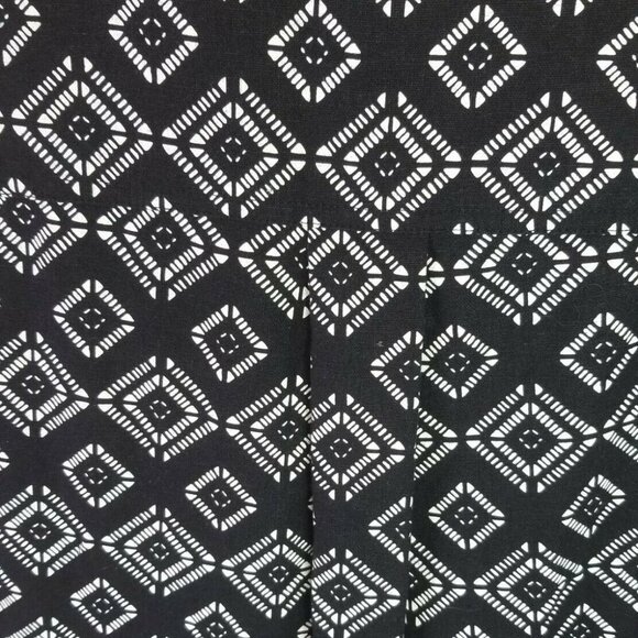 M&S COLLECTION INDIGO GEOMETRIC PRINT LINEN SHIFT DRESS SIZE US 8 UK 12 - Picture 8 of 9